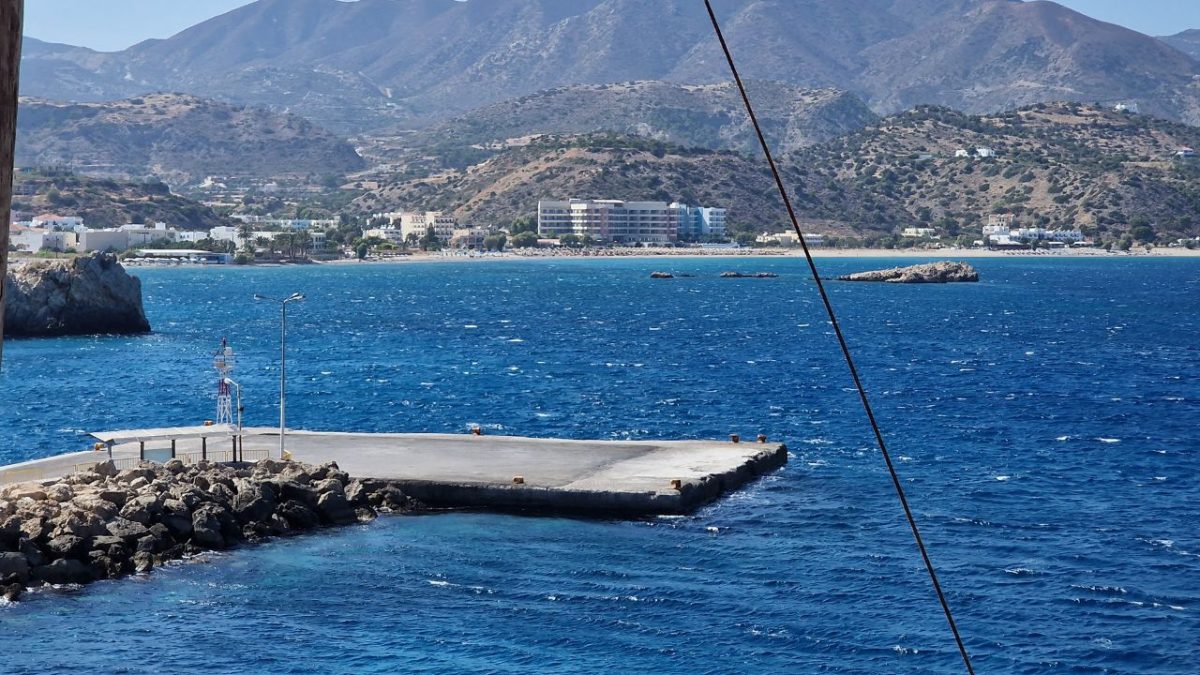 docking platform at karpathos ferry port
