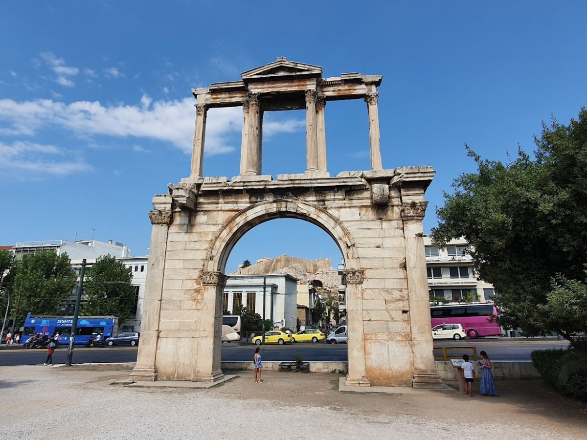 Hadrian's Arch in Athens Greece