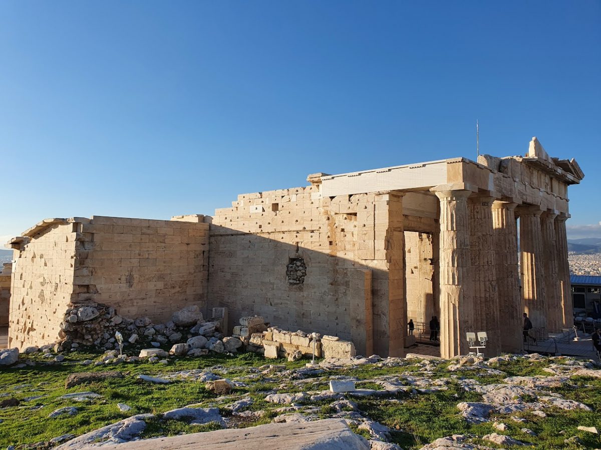The Propylaea inside the Acropolis of Athens