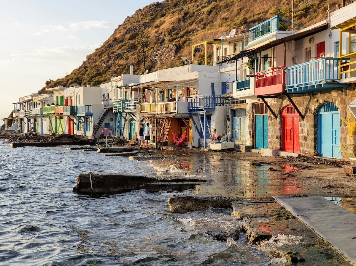Klima fishing village in Milos, Greece