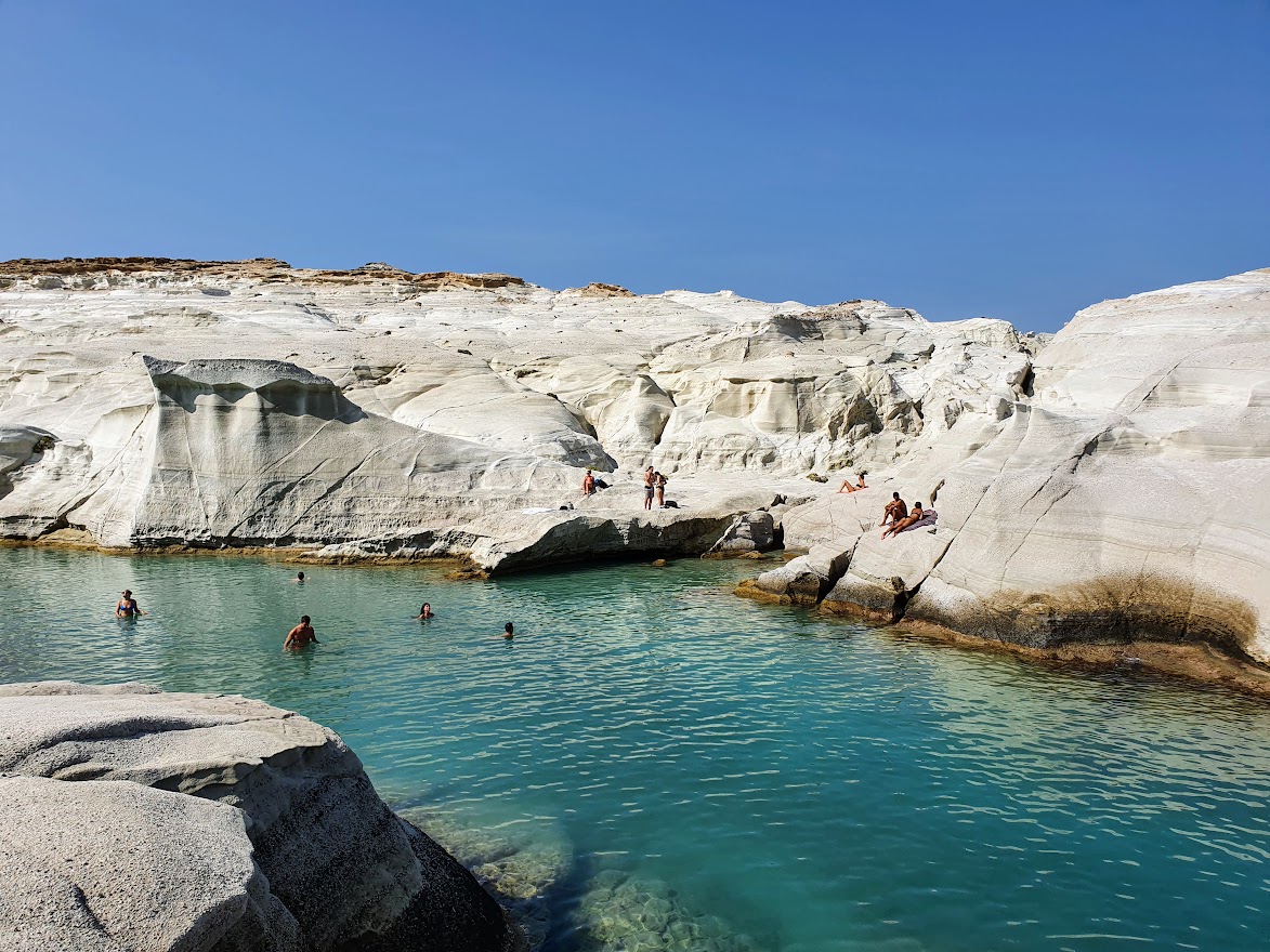Milos island in Greece