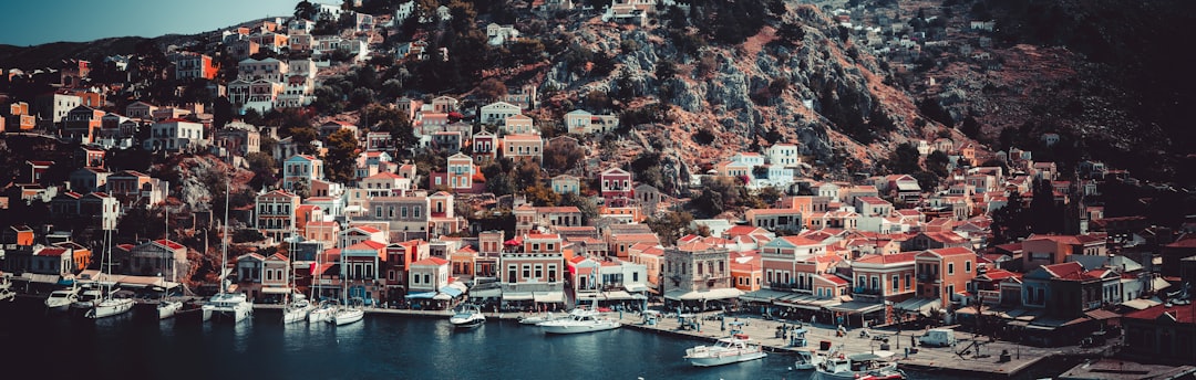 aerial photography of a city in the island